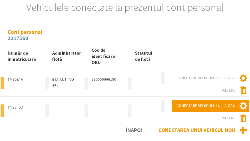 Conecteaza vehicul