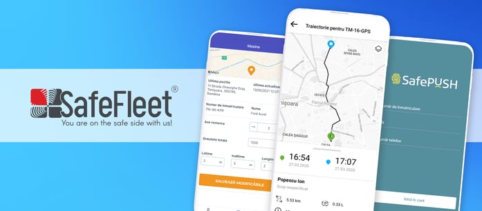 Aplicațiile mobile SafeFleet - Localizare GPS flota auto